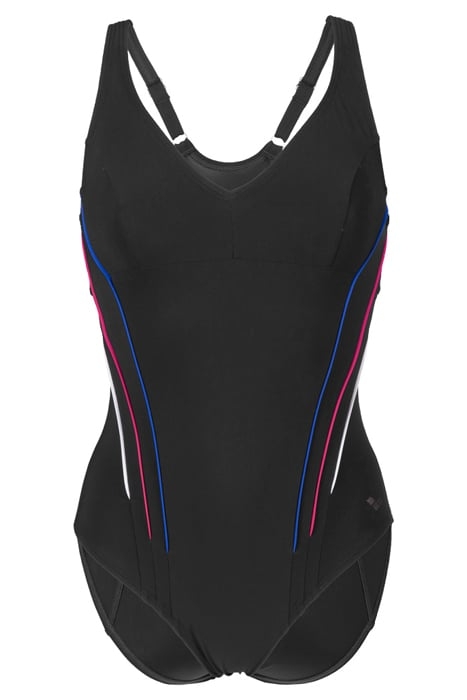 WOMEN'S BODYLIFT SWIMSUIT MARINA EYE BAC NIGHT GREY-BRIGHT B 1