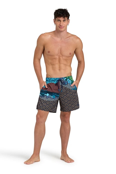 MEN'S BEACH BOXER PLACED SKY&BEACH 3