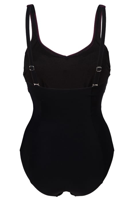 W ISABEL LIGHT CROSS BACK ONE PIECE R BLACK-ROSE VIOLET 5