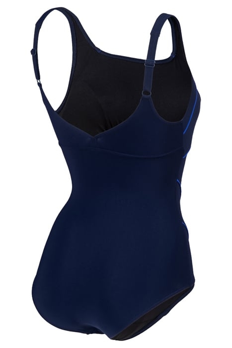 W JEWEL ONE PIECE LOW C CUP R NAVY-BRIGHT BLUE 4