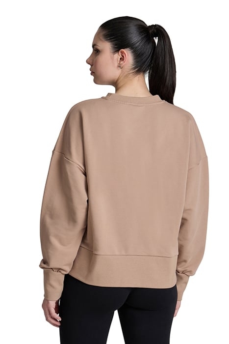 WOMEN'S OVERSIZED CREW NECK CARAMELO 2