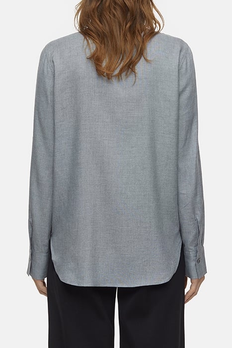 STRAIGHT FITTED SHIRT DARK GREY MELANGE 2