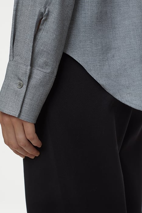 STRAIGHT FITTED SHIRT DARK GREY MELANGE 6