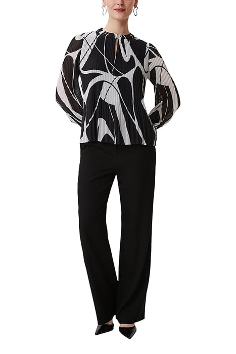 COMMA BLOUSES GREY/BLACK 3