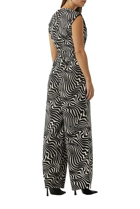 COMMA JUMPSUITE GREY/BLACK 2