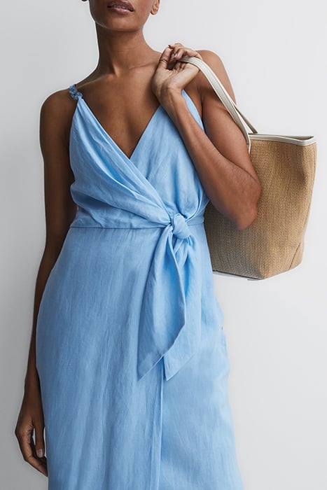 ESME-LINEN DRESS AQUA 3