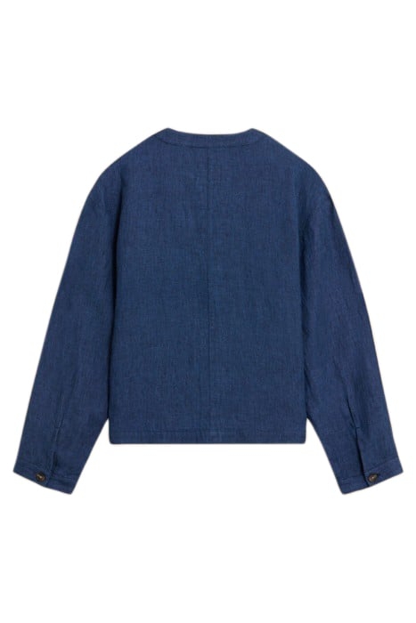ADELE LINEN JACKET DARK NAVY 2
