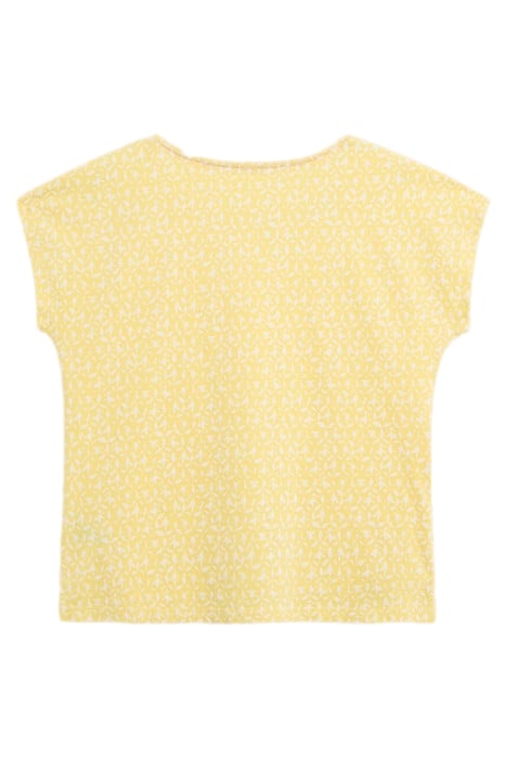 ANTHEA EMBROIDERY TOP YELLOW PRINTED 2