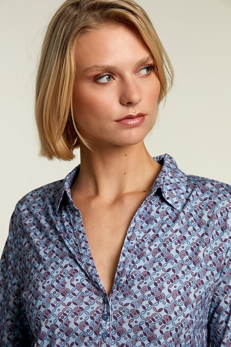 BLUE/PURPLE V-NECK T-SHIRT 4