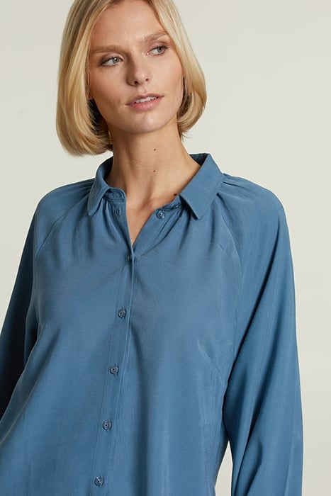 BLUE UNI DRESS WITH BUTTONS 3