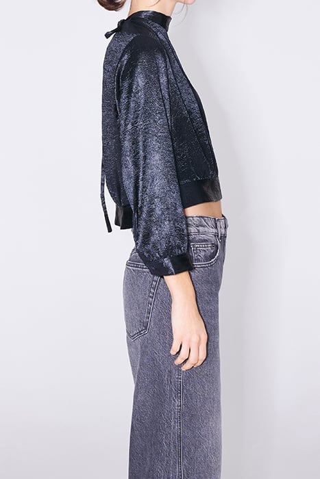 ANTHRACITE TIE BLOUSE 4