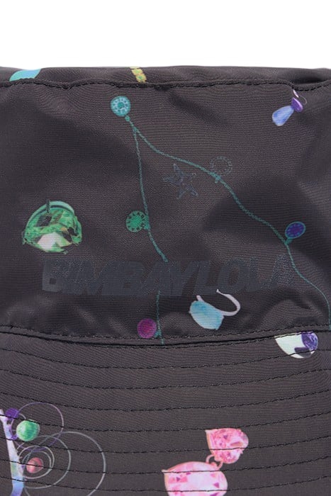 BLACK FALLEN JEWELS BUCKET HAT 3