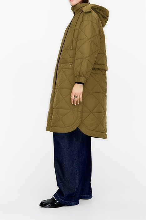 KHAKI QUILTED PUFFER 4