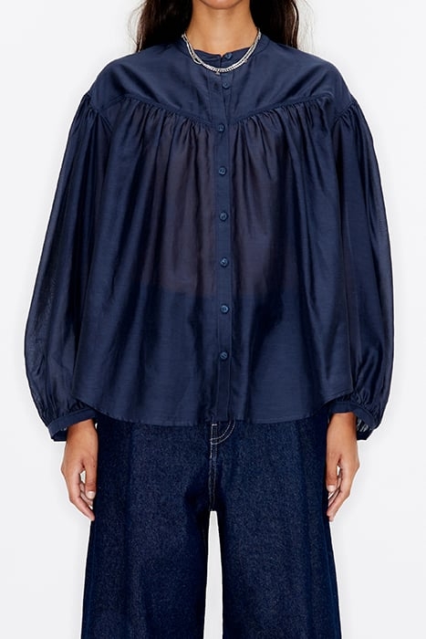 NAVY BLUE BOXY SHIRT 1