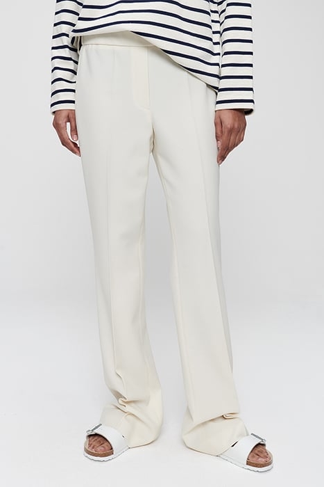 LONG BASIC FLARE PANTS CREAM 1