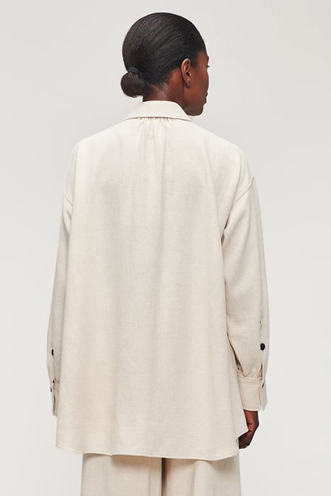 COTTON WOOL MIX OVERSHIRT SIMPLY TAUPE 2