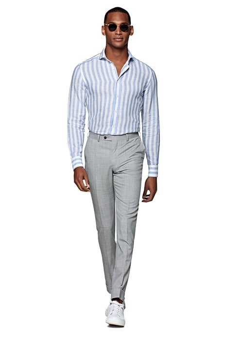 LIGHT GREY SOHO TROUSERS 2