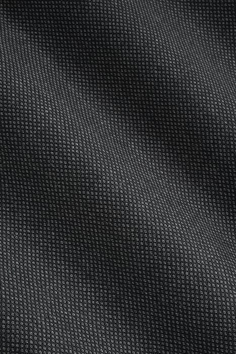 DARK GREY BIRD'S EYE SLIM LEG STRAIGHT SUIT TROUSERS 8