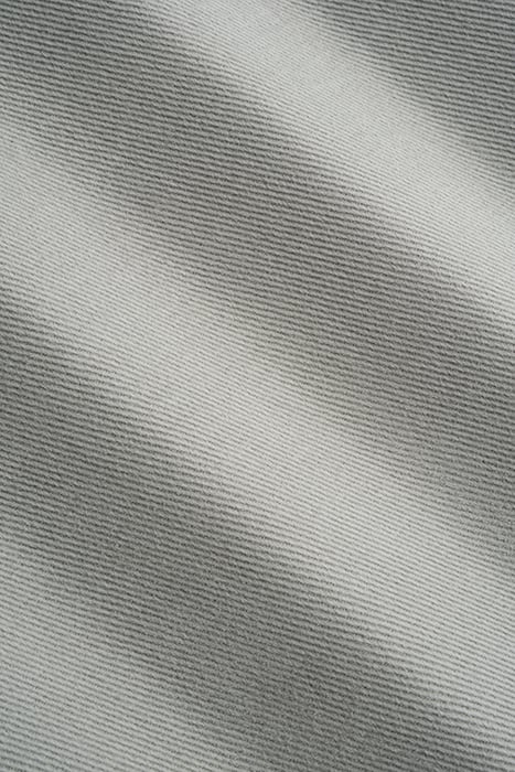 GREY TWILL SLIM LEG TAPERED TROUSERS 7