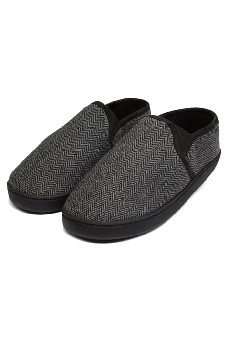 HOME SHOES HERRINGBONE BLACK 2