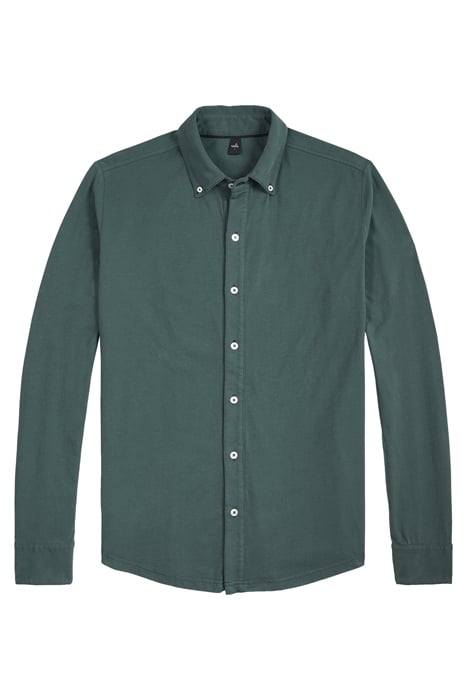FLEMING | JERSEY BUTTON-DOWN SHIRT RACING GREEN 1
