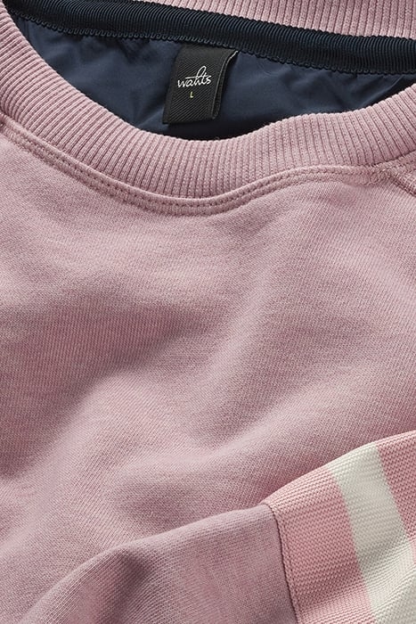 MOORE-BAND | CREW NECK SWEATER SILVER PINK 2