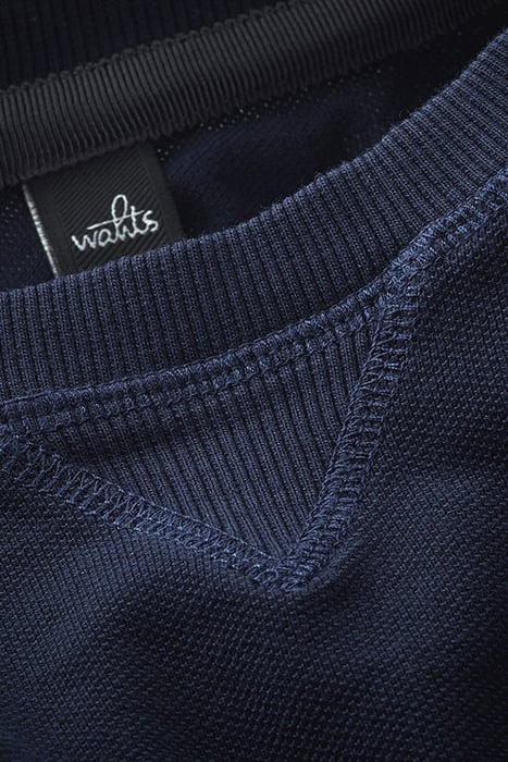 ROWE | PIQUÉ SWEATER NAVY BLUE 2