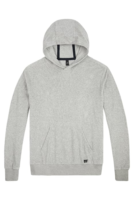REED | TOWELING HOODIE LIGHT GREY MELANGE 1