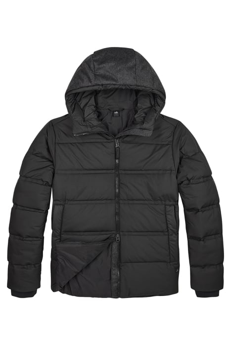 SETH | TECH NYLON PUFFER JACKET MATT BLACK 1
