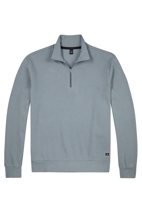 CONNELL | DOUBLE FACE PIQUÉ ZIP-UP CHALK BLUE 1