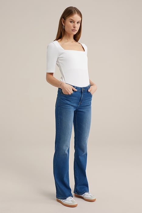 5-POCKET MID WAIST BLUE 3