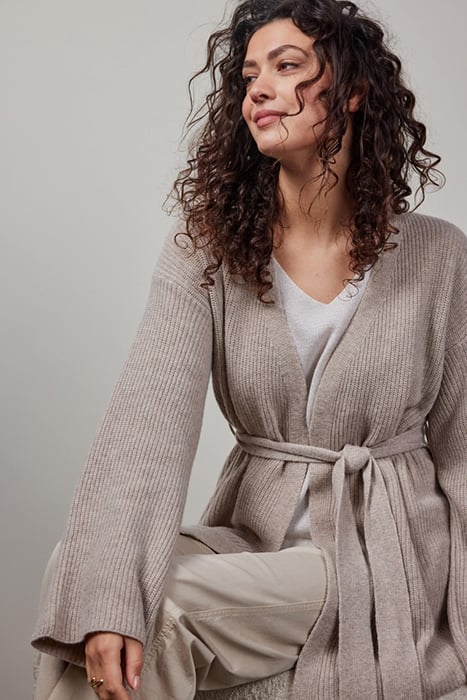 KIMONO CHIARA CASHMERE LIGHT SAND MELANGE 4