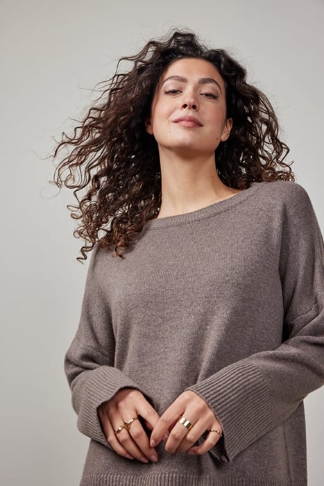 PULLOVER SOLE CASHMERE LIGHT SAND MELANGE 6