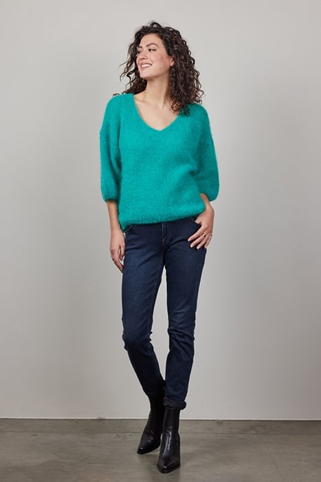 MOHAIR PULLOVER MIRA PEACOCK GREEN 2