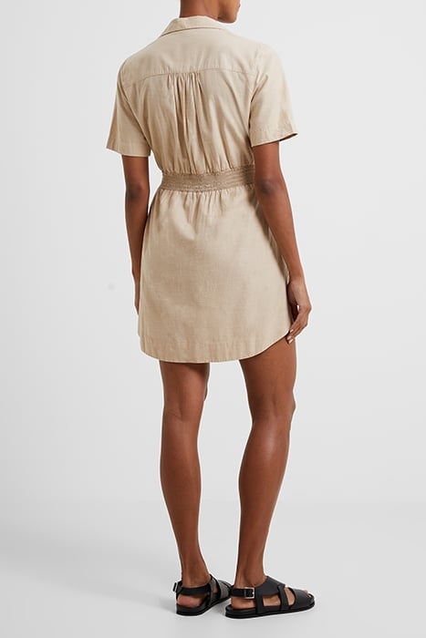 ALANIA LYOCELL BLEND SHIR DRES BROWN 2