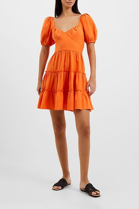 ALANIA PUFF SLEEVE DRESS ORANGE 2