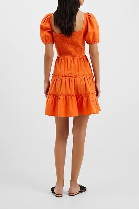 ALANIA PUFF SLEEVE DRESS ORANGE 3