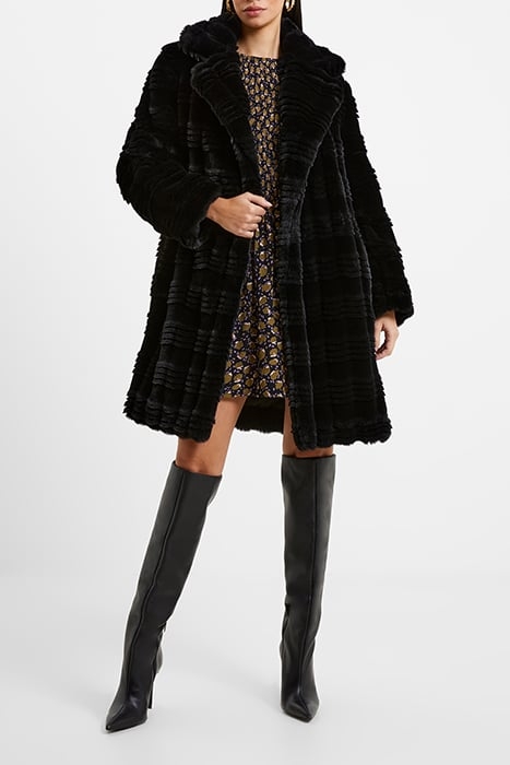 DARYN FAUX FUR COAT BLACK 4