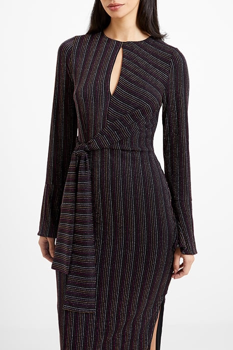 PAULA KEYHOLE DRESS BLACK 4