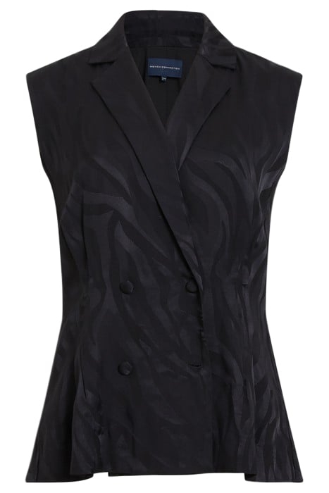 ABA SATIN WAISTCOAT BLACK 4
