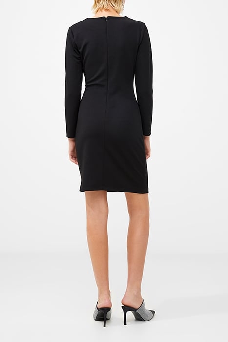 ROSETTE LS JERSEY DRESS BLACK 3