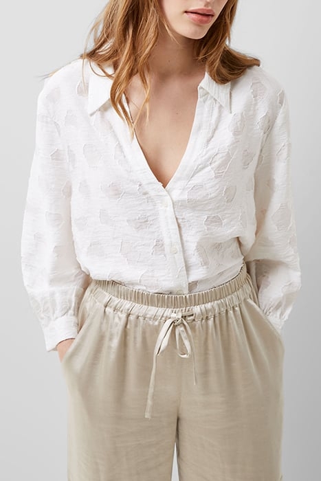 FREYA JACQUARD SHIRT WHITE 1