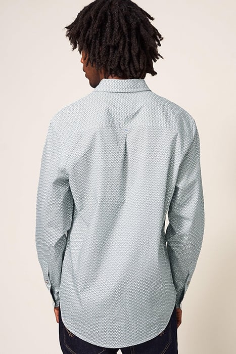 FAN GEOMETRIC PRINTED SHIRT LIGHT NATURAL 2