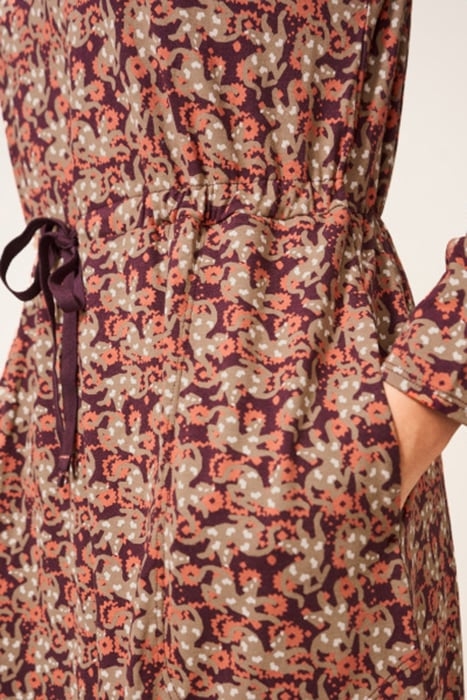 POPPY JERSEY DRESS PLUM MULTI 6