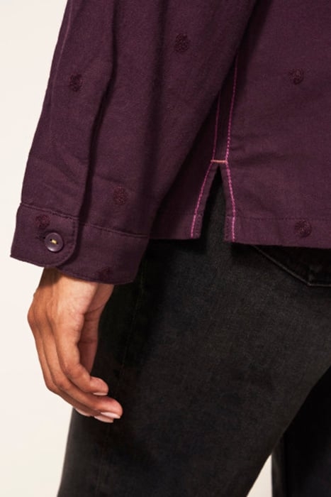 EMILIA COTTON SHIRT PLUM 5