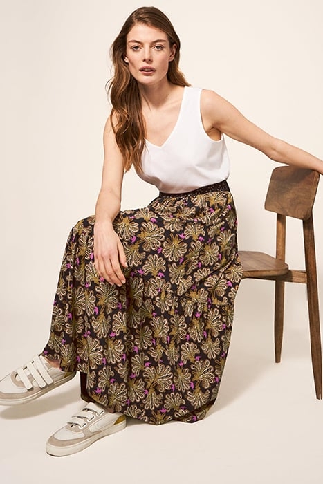 MIA JERSEY MIDI SKIRT BLACK 2