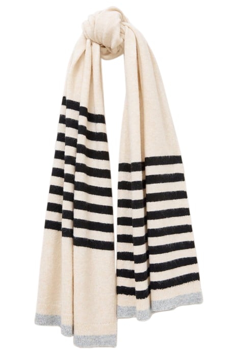 SIENNA FINE KNIT SCARF NATURAL 1