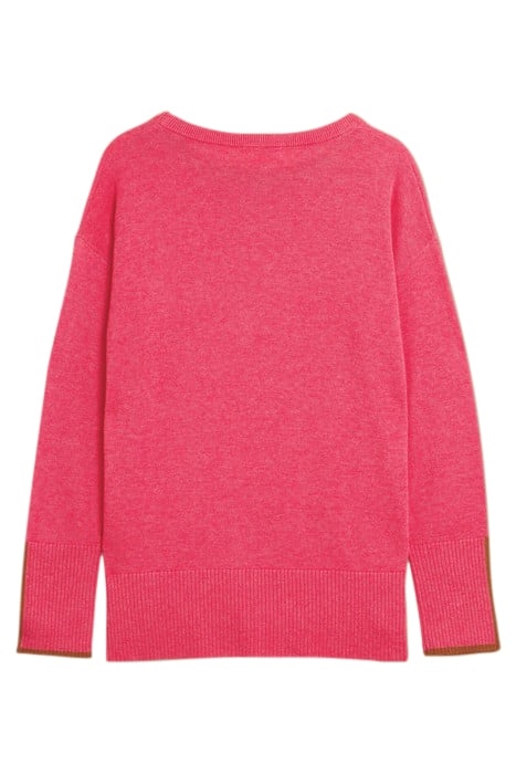 OLIVE JUMPER BRIGHT PINK 2