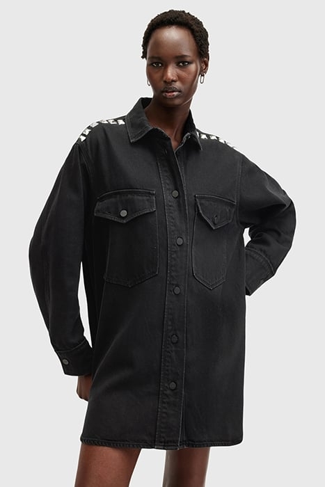 LILY STUD DRESS BLACK 1