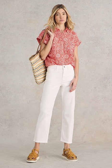 BLAKE STRAIGHT CROP JEAN NATURAL WHITE 2